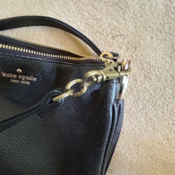 Kate Spade crossbody black pebbled soft leather. Top zip closure. 10” 7”. - Picture 5 of 8
